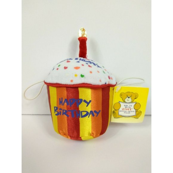 Animated Happy Birthday Bear 9" Plush + BABear workshop B-Day Cupcake Gift Decor - Picture 3 of 12